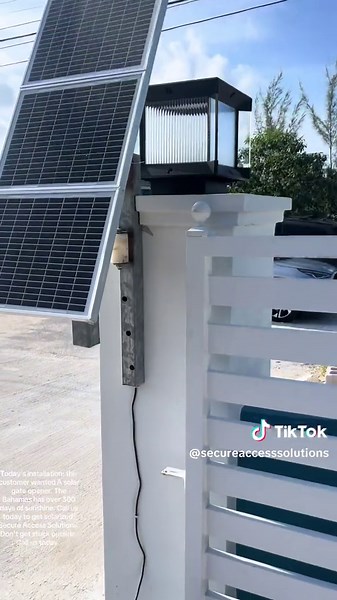 Go Solar with Gate Openers in The Bahamas