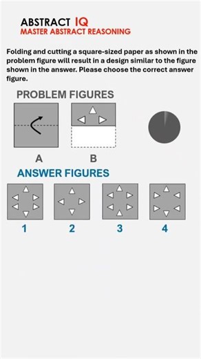 EASY PAPER CUTTING ABSTRACT REASONING PROBLEM