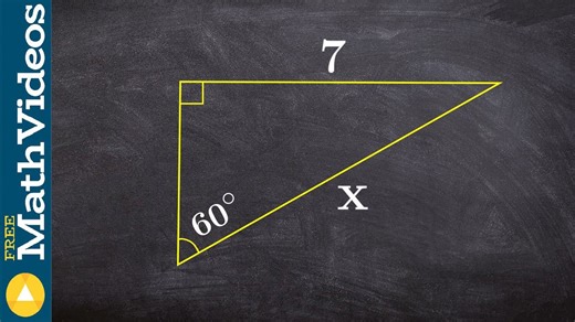 How to find the missing length of a triangle without a calculator