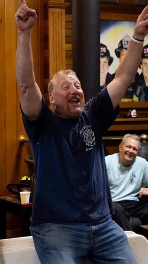 Captain Kevin “Rusty” Roth was always smiling and could make anyone laugh. He passed away today of 9/11 related cancer. These photos were taken two years ago at E257/L170 while Rusty was singing and dancing to the song 10-75 by Retired FF Matthew Kelleher. RIP Rusty | Grogan Photography