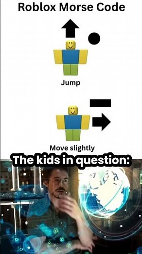 Roblox players using Morse code to talk now ❤️‍🩹