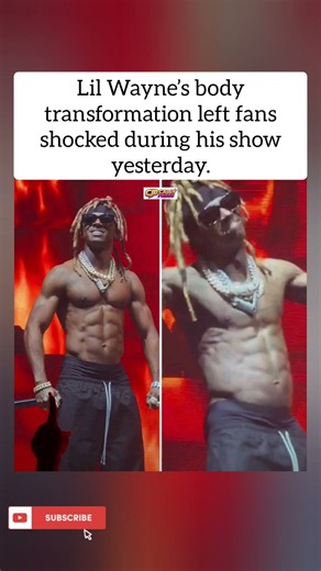 LIL WAYNE'S BODY TRANSFORMATION SHOCKS FANS 😳🔥#shorts
