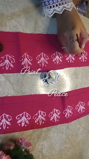 #blockprintingprocess #blockprints #handmade #art #growth #explore #foryou #blockprintingathome #blockprintfabric #blockprints | Faiqa.pk