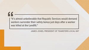 Republic Services strike over labor practices and death of co-worker