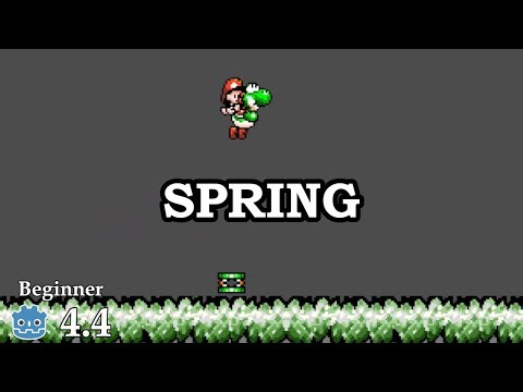 How to create spring - Learn Godot 4 2D - no talking