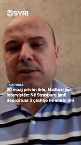 58K views · 544 reactions | Pas 20 muajsh privim lirie, Malltezi jep intervistën e parë në Task Forcë: Në Strasburg janë depozituar 3 çështje në emrin tim ... #SyriTv #SyriNet #LajmeSyri #JamarberMalltezi #Strasburg #TaskForce #SonilaMeco | Syri Tv | Facebook