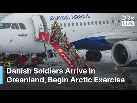 UNSEEN VIDEO: Danish Soldiers Arrive in Greenland for Arctic Winter Exercise Over U.S. Tensions|AC1B