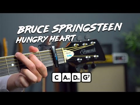 Play Hungry Heart by Bruce Springsteen - simple acoustic guitar song tutorial