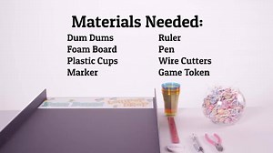 The Dum Dums Lollipop Drop Game is the perfect summer fun craft! You just need foam board, plastic cups and Dum Dums to get this summer craft started. Find more fun crafts at: http://www.dumdumpops.com/crafting | Dum Dums