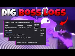 How to find *EVERY* Boss in DIG BOSS LOGS?! (Roblox)