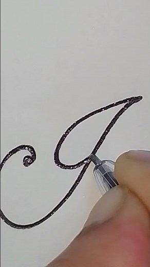 How write letter 'I' in cursive✍️ writing#calligraphy#style .