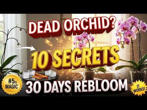 🌿How to Make Orchids REBLOOM in 30 Days 10 SECRETS💚(#5 CHANGES EVERYTHING)