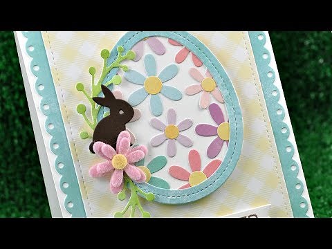 How to make an Easter card with die cuts