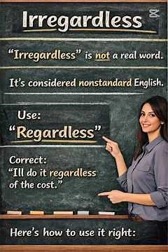 Do you still use irregardless? Try using the correct word in the comments ⬇️