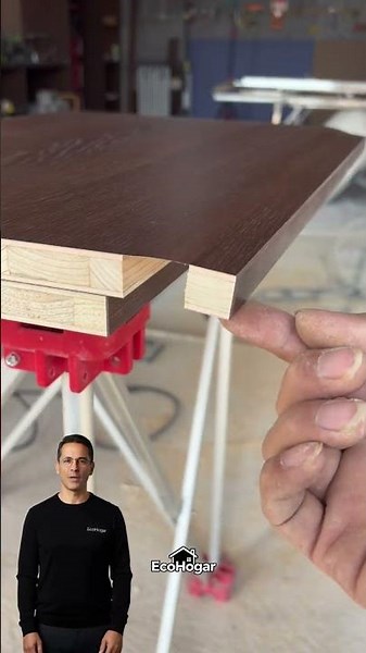 The SECRET to perfect, curved LAMINATED EDGES #woodworking #hacks #diy
