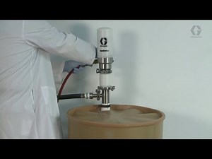 Demonstration: pumping high viscosity material with the Graco SaniForce 2:1 Piston Pump