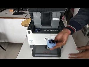 How to refill hp 1005w ink cartridge - Toner refilling in HP MFP 1005w laser printer.