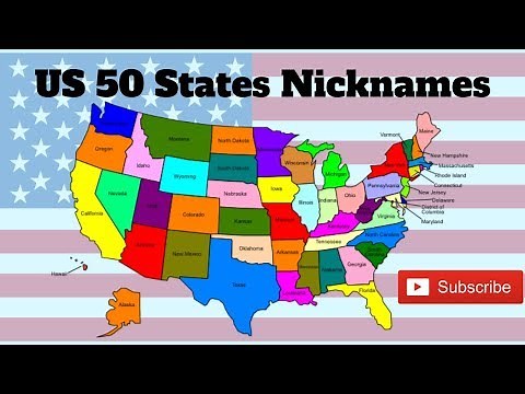 US 50 states and nicknames