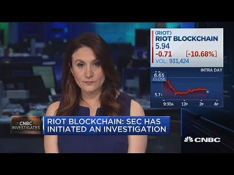 Riot Blockchain: SEC has initiated an investigation