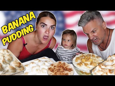 Brits Try [COWBOY KENTS NANER PUDDING] For The First Time! *SOUTHERN BANANA PUDDING*