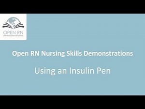 Using an Insulin Pen