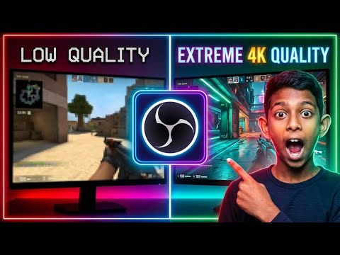 OBS Studio Recording QUALITY එක Best Up කරමුද?🙄| Beginner Guide (2026)