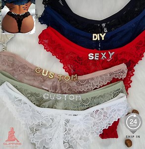Custom Thong With Name – Personalized Lace Thong, Lingerie Gift for Women - Etsy
