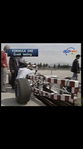 Italian Institute of Sport Sciences testing new crash barrier construction in 1995. #formula1 #f1 #formulaum #formulauno #formulaone | Frederico Braga de Queiroz