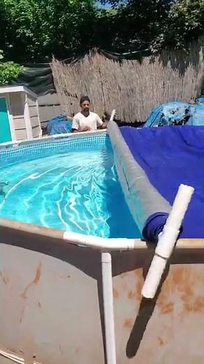 DIY pool cover PVC Pipe