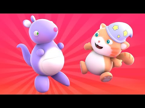 Looi the Cat | 3D Animation for Kids | Kangaroo | Animal Toy Cartoons | Puzzle