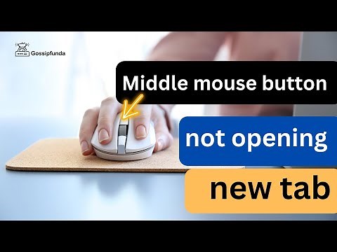 Middle mouse button not opening new tab