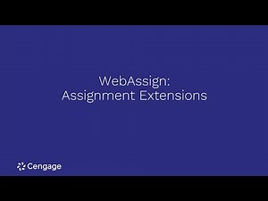 WebAssign: Set Assignment Extensions