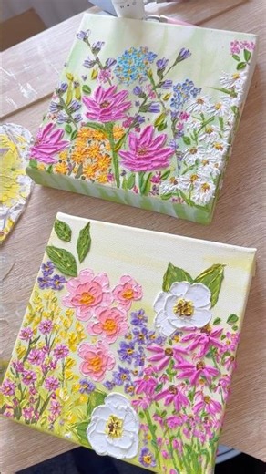 Texture paste painting | modeling paste texture art