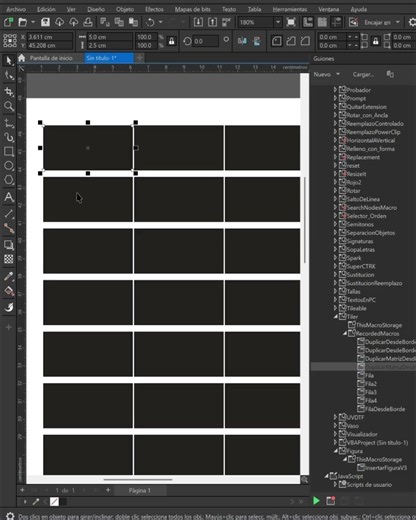 Macro to create shapes and tiling #coreldraw #coreldrawmacro #graphicdesign #tutorial