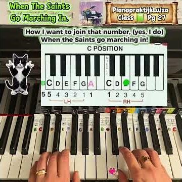 86. 📗13. Easy piano tutorial." When the Saints go marching in " Երբ սրբերը երթով մտնում են երկինք։