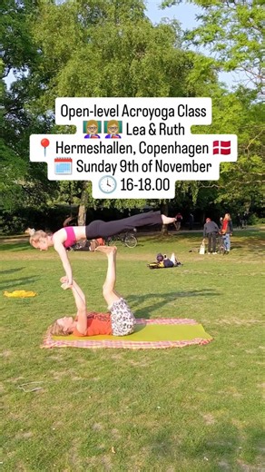 Today's Open Level Acroyoga class will be taught by Lea & Ruth 💪 The theme will be easy pops. 🍿 Hope to see you there 🫶 Same time as alway, 16-18 in Hermeshallen. #akroyogakøbenhavn #acroyoga #openlevelclass #acroyogacph #acroyogafun Open-level Acroyoga Class 👩🏼‍🏫👩🏼‍🏫 Lea & Ruth 📍Hermeshallen, Copenhagen 🇩🇰 🗓️ Sunday 9th of November 🕓 16-18.00 | Akroyoga København - Acroyoga Copenhagen