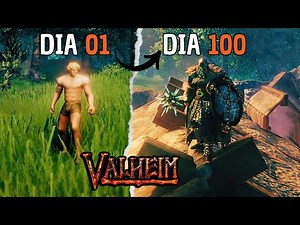 100 DIAS NO VALHEIM | Joguei solo e sem mod