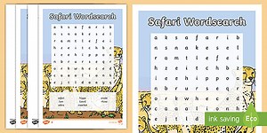 Safari Word Search