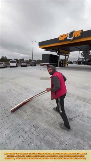 Leveling Paving Blocks with Alignment Tool for Even Surface Correction