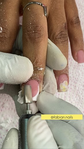 Learn to Create French Overlays using Acrylic Powder