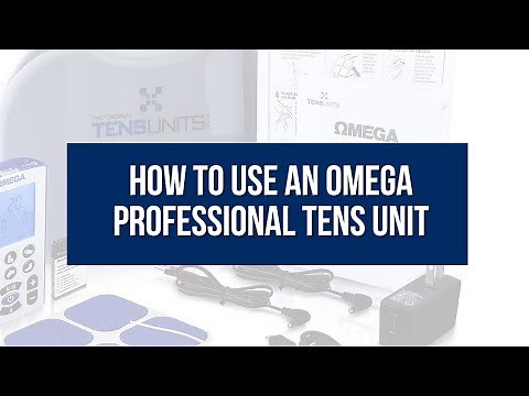 How to Use an OMEGA Professional TENS Unit
