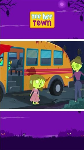 A Monster Hiding Inside The Bus #wheelsonthebus #shorts #kids #teeheetown