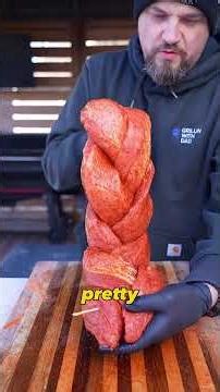 Braided pork loin