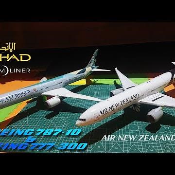 Boeing 777-300 ER & 787-10 Dreamliner Papercraft