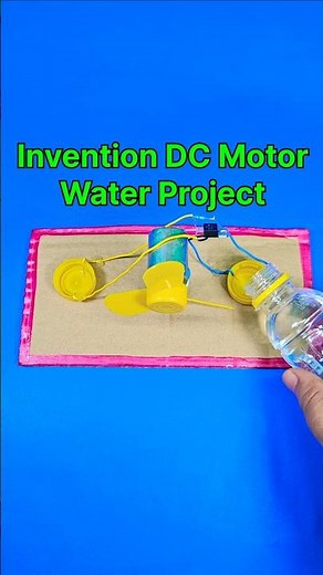 Invention DC Motor Water Project 💧 How to make Science Project #inventions #shorts #ytshorts