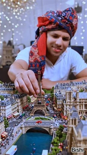 Eiffel Tower City | Amazing 3D VFX Paris Scene 🌍✨#shorts #ytshorts #vfx #3d #city #youtubeshorts