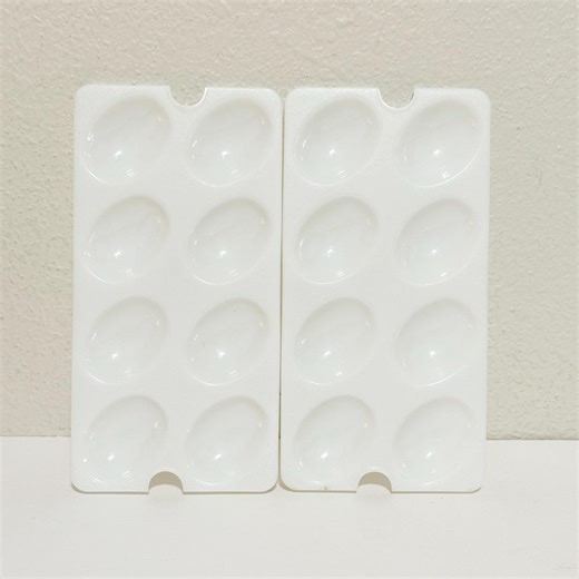 Set of 2 Tupperware Deviled Egg Keeper Insert Trays Only - Replacement White Trays #665 - Etsy