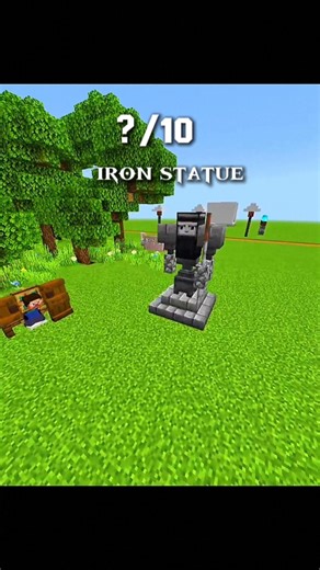 minecrfat iron statue 🗿build 👷‍♂️