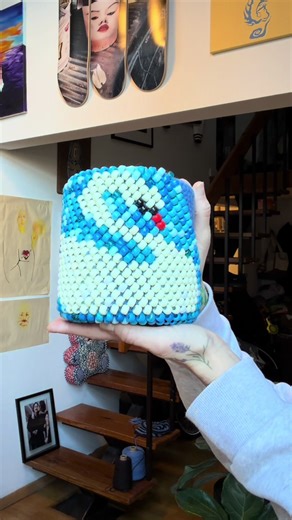 Create a Beaded Crochet Swan Vase