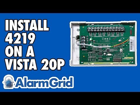 How Do I Wire The Honeywell 4219 To My Vista 20P?